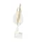 14" Cream Polystone Ballet Dancer Sculpture Décor